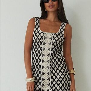 Z Supply Black and White Mini Dress